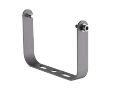 U-Bracket Mount for 150W Flood Light, Galvanized Steel, 295 x 130 x 28 mm