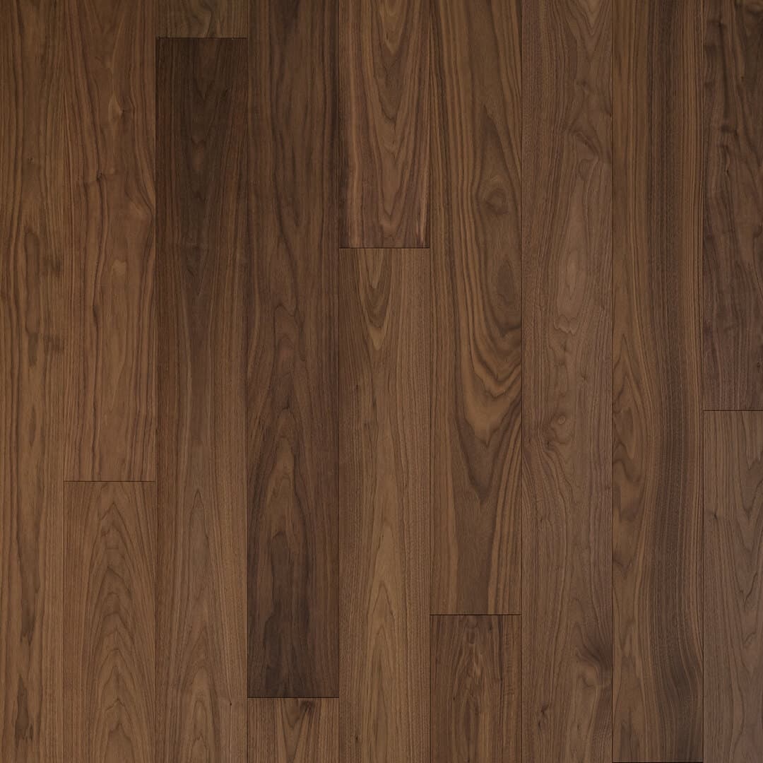 American Black Walnut WPC Flooring, Premium Grade, 4mm Thickness, 0.625 ft Wide