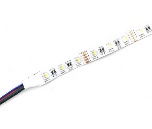 Discontinued Item- UL Listed Indoor 4 in 1 LED strip 24VDC 14.4w m 60pcs leds RGB+White 3000K (W)12mmx(L)5m with adhesive