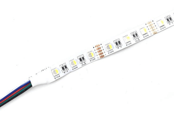 Discontinued Item- UL Listed Indoor 4 in 1 LED strip 24VDC 14.4w m 60pcs leds RGB+White 4000K (W)12mmx(L)5m with adhesive