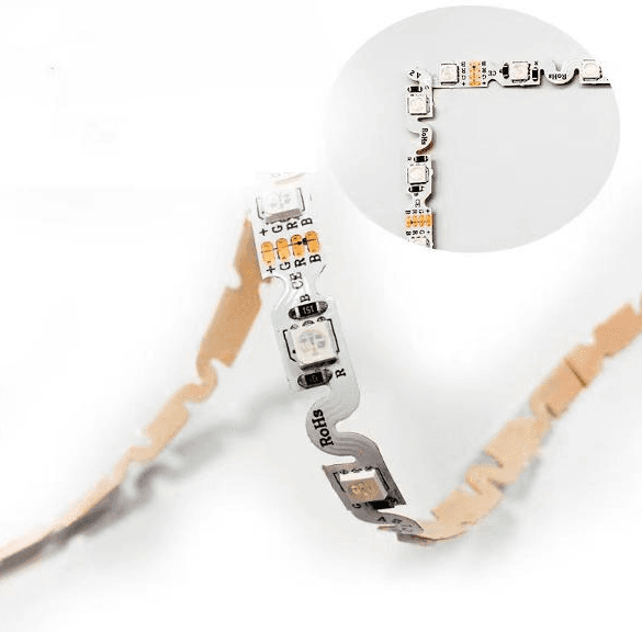 RGB Bendable LED Strip, SMD5050, 60 LEDs/m, 7.2W/m, 12V DC, IP20, 5m Reel