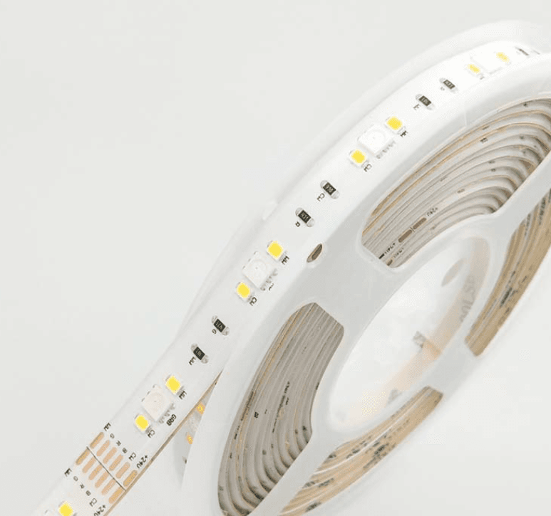 Waterproof Outdoor 5 Channel RGB+CCT(3000K-6500K) LED Strip Light,SMD5050+2835chip, 90chips/m, IP65 Silicone Tube, 24VDC, 16W/meter, 320W/roll, 12mm width, CRI >80, 2 year warranty , UL listed