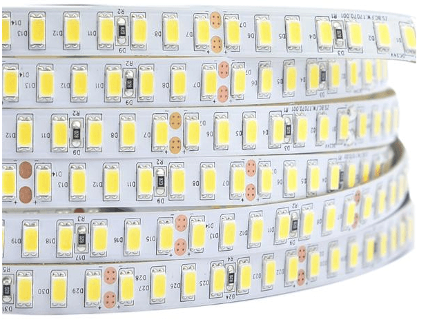 SMD5630 LED Strip Light, 140 LEDs/m, 28.8W/m, 3000K, 24V DC, IP20