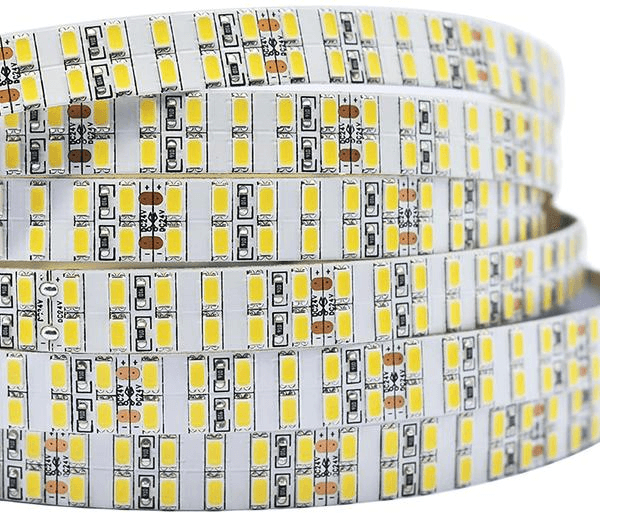 Dual Row Super Bright Series 240-LEDs/m 3000K, DC24V, 38.4W/meter, 60LM/LED, cut every 50mm, 5mts rool, IP20, CRI 90, UL