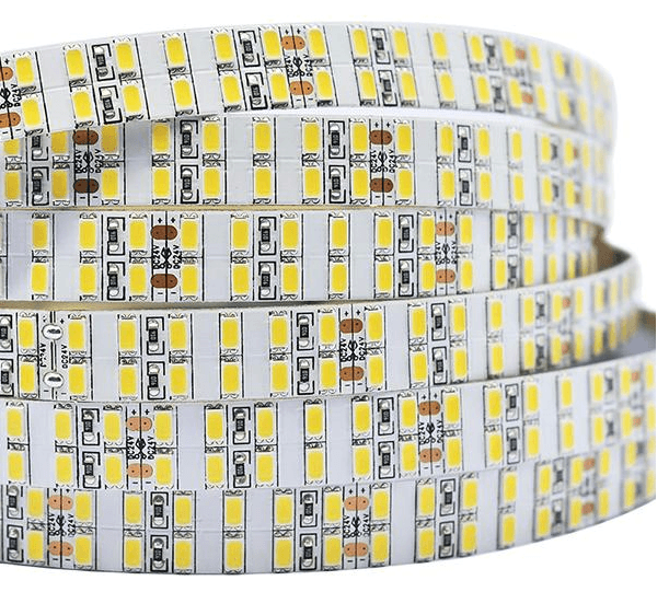 Dual Row Super Bright Series 240-LEDs/m, 5000k, DC24V, 38.4W/meter, 60LM/LED, cut every 50mm, 5mts rool, IP20, CRI 90, UL
