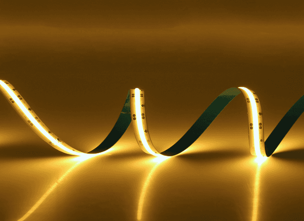 COB Series LED Strip Light, 8mm PCB, 480-leds/m, 24V, 9W/m, 5m/roll, IP20, 2400K, CRI>90, 3 Year Warranty