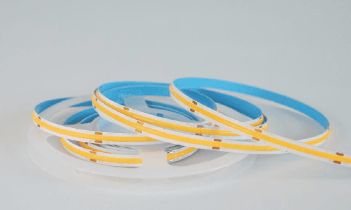 COB Series LED Strip Light, 8mm PCB, 480-leds/m, DC24V, 9W/m, 30m/roll, IP20, 3000K, 50mm per cut, CRI>90, 3 Year Warranty, UL Listed