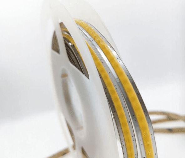 COB Series LED Strip Light, Free Cut, 8mm PCB, 528-leds/m, 10W/m, 5m/roll, 3000K, IP20, CRI>90, 3 Year Warranty, UL Listed