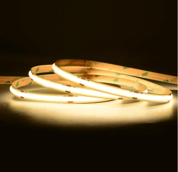 Outdoor COB LED Strip, 480 chips/m, 10 W/m, 3000K, IP67, 24 V DC, 5 m Reel