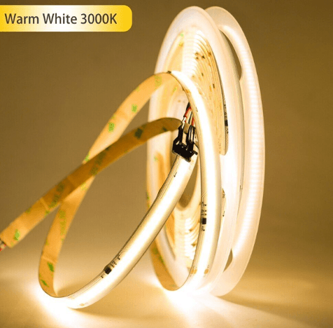 Waterproof IP65 5M SPI COB Running Water LED Strip Lights, WS2811, DC24V, 3000K, 10MM PCB, IP20 12W/M, 3 Years Warranty
