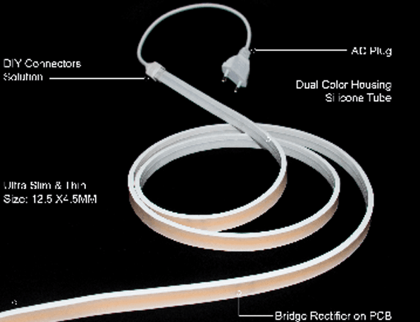 AC110V Milky White 420 COB strip light with : COB;420chip/m;4000K; 20m/roll Cuttable 166.6cm, 10mm PCB, 2oz, 8W/M, CRI +90, 180� Degree.