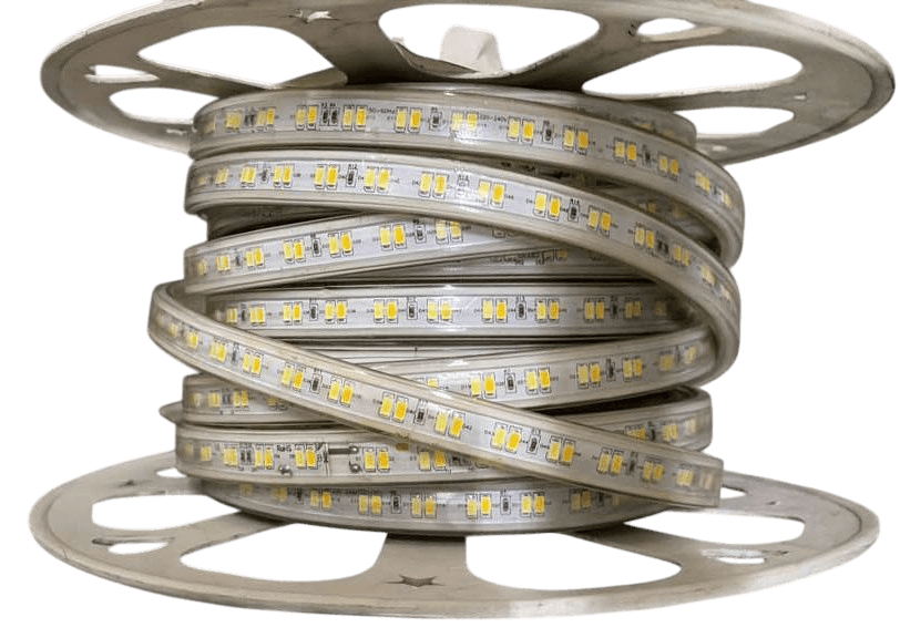 FINAL SALE - Limited 30-day Warranty- Price Drop 15%- 12mm pin 17*7.5mm LED Rope Light 50m 110VAC CCT tunable 9W/meter 45lm/chip 120 chip/meter IP67 PVC coating sold by meter