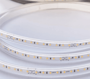 Flexible LED Rope Light, SMD2835, 120 LEDs/m, 2400K, IP67, 110-130V Input