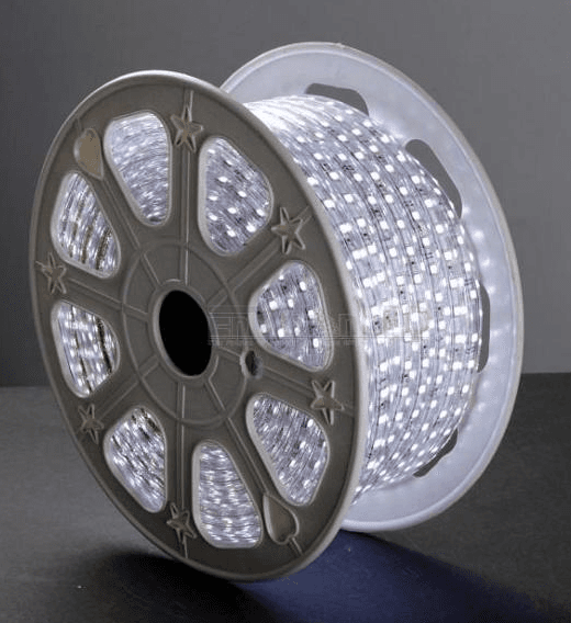 10mm Lumipro 2835 Series Rope Light, pin width: 10mm, 6000K, 24lm-0.2W/chip, 120 chips/meter, 110~130V input, H7mmxW14mm, cut: every 20", IP67, cETLus, 2 yr warranty