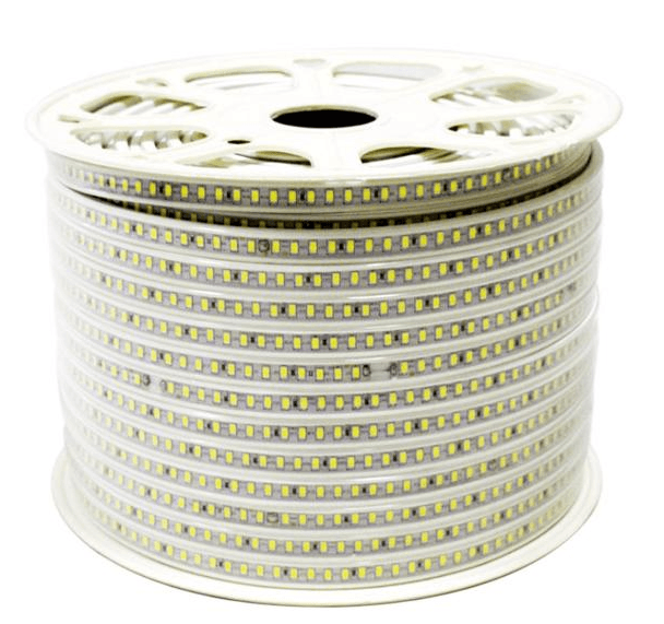 Flexible LED Rope Light, SMD3014 Chip, 3000K, 120 LEDs/m, IP67 Rated, 120V