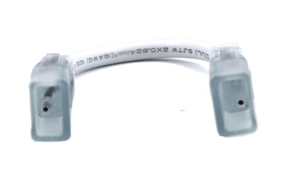 10mm Two-End Connector for M-HR-2835 LED Strip, 4-Pin, 4 in.