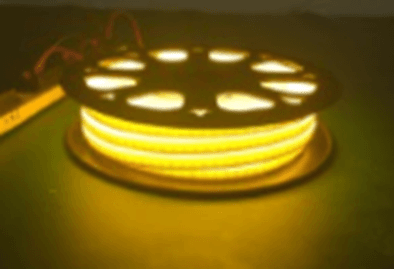 Silicone LED Neon Rope Light, 10x20mm, Lemon Yellow, 12VDC, 8.5W/m, IP67