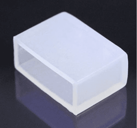 Silicone End Caps for M-N10 Neon Strip, 10x20mm, No-Hole, Sold Per Unit