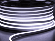 6mm LED Neon Rope Light, 10000K, 12VDC, 8W/m, IP67, 30m Roll