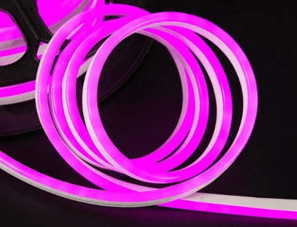 6mm LED Neon Rope Light, Purple, 12VDC, 8W/m, IP67, 5m Roll