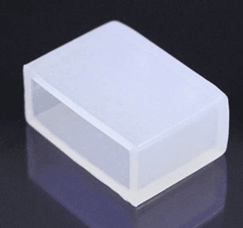 End Caps for M-N6 Mini Neon Flex — 12mm x 4mm Inner Dimension (10-Pack)