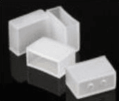 M-N6 Neon Flex End Caps, 12mm x 4mm Inner Dimensions, Dual Cable Holes, 1000-Pack