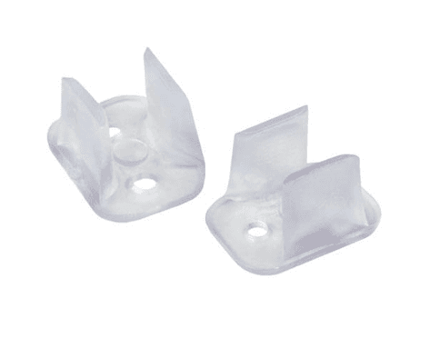 Clear Plastic Mounting Clips for Mini LED Neon Flex, 0.75 in., 10-Pack
