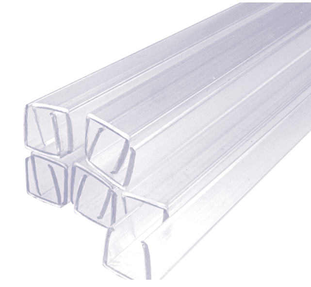 Clear Plastic Mounting Clip for 6mm LED Neon Flex, 6.56 ft (2 m) Length