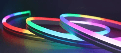 RGBIC Flexible LED Neon, 24 V DC, 8 x 17 mm Silicone Tube, IP65, 5 m Reel