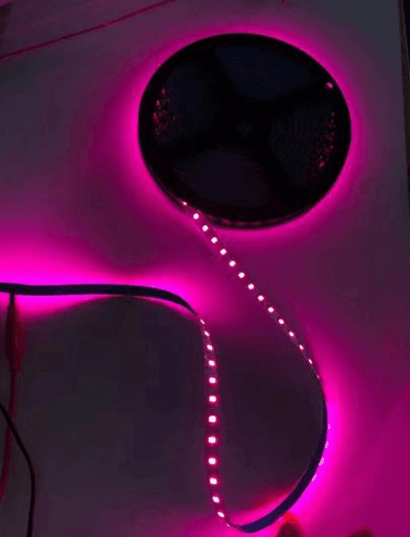 Pink LED Neon Flex, 6mm, SMD2835, 8W/m, 12V DC, IP20, 10M Reel