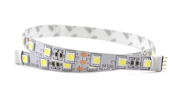 Discontinued Item- LED Strip WHITE 16in 0.4m IP20 5.76 watts 24 leds strip w connectors