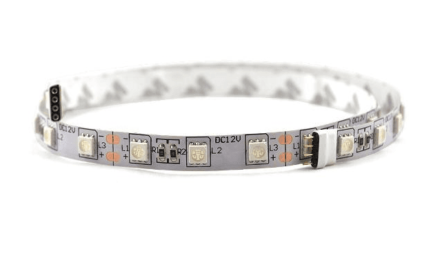 Discontinued Item- LED Strip +12V B R G 24in 60cm IP20 8.64 watts 36 LEDs strip with connectors