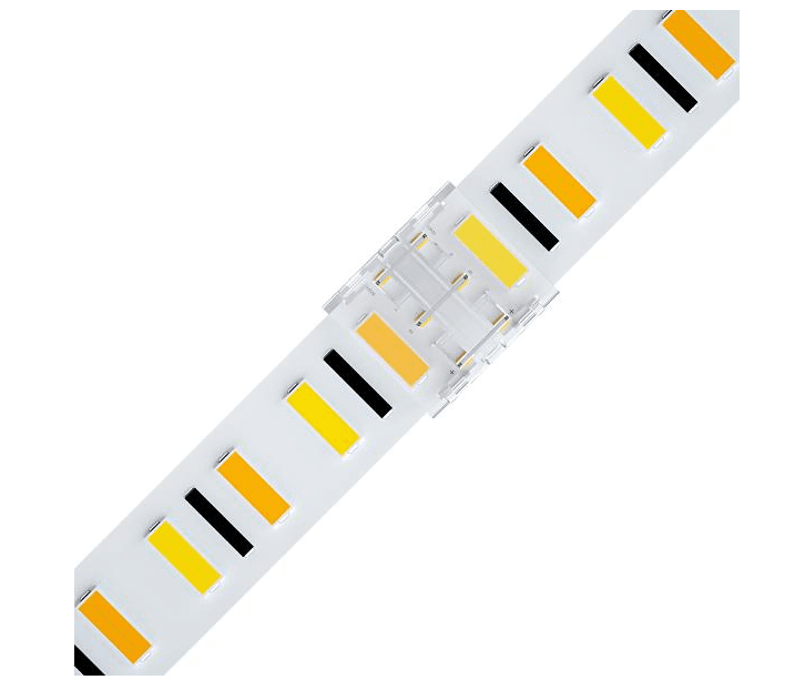 Connector for COB SPI IP20 Strip to Strip Joint, No wire 12mm 3 pin, DC3V~24V / 3.5A 5 Pcs/Bag