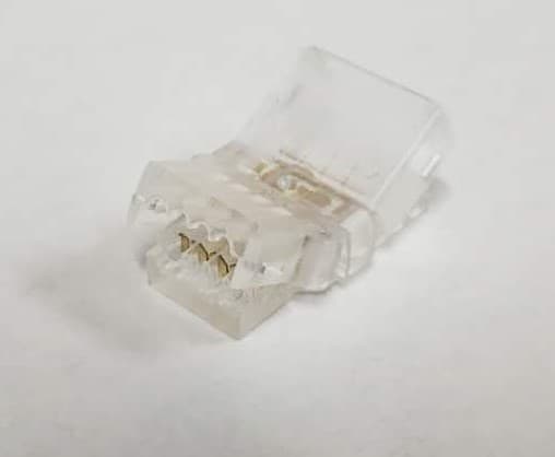 IP65 Wire-to-PCB Connector for 10mm Outdoor RGB LED Strip, 18-20 AWG (5-Pack)