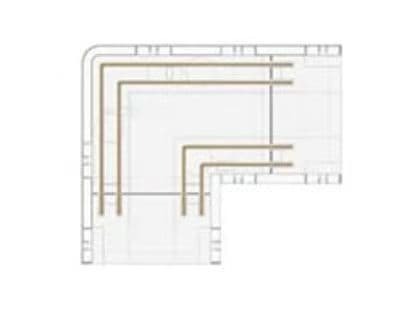 L Shape connector 4 PIN 10MM PCB RGB COB strip IP20 5PCS/bag