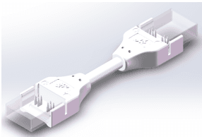 Strip to strip transparent conector 15cm wire in the middle of conectors only for 4PIN-10mm-PCB, max use: 4A 4PIN RGB COB waterprrof strip light 5PCS/bag