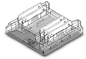 Strip to strip transparent connector no wire only for 5PIN-12mm-PCB cob RGBW IP20 strip light,max use 4A 5PCS/bag