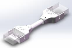 IP65 6-Pin RGBCCT LED Strip Connector, 12mm FPC, AWG20, 150mm Leads (5-Pack)