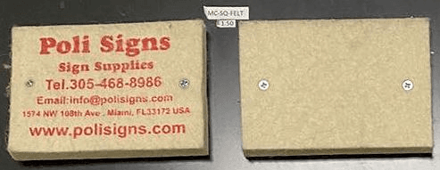 Discontinued Item- Squeegee 100x70x10mm Felt materia w logo Poli