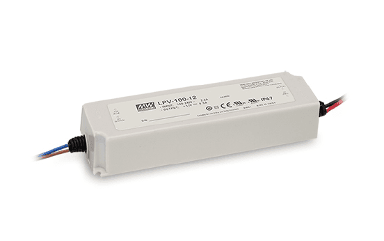 100W Outdoor Power Supply, 48V DC Output, 90-264VAC Input, IP67, UL Listed