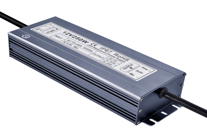 360W Outdoor Power Supply, 12VDC Output, 120VAC Input, IP67 Rated
