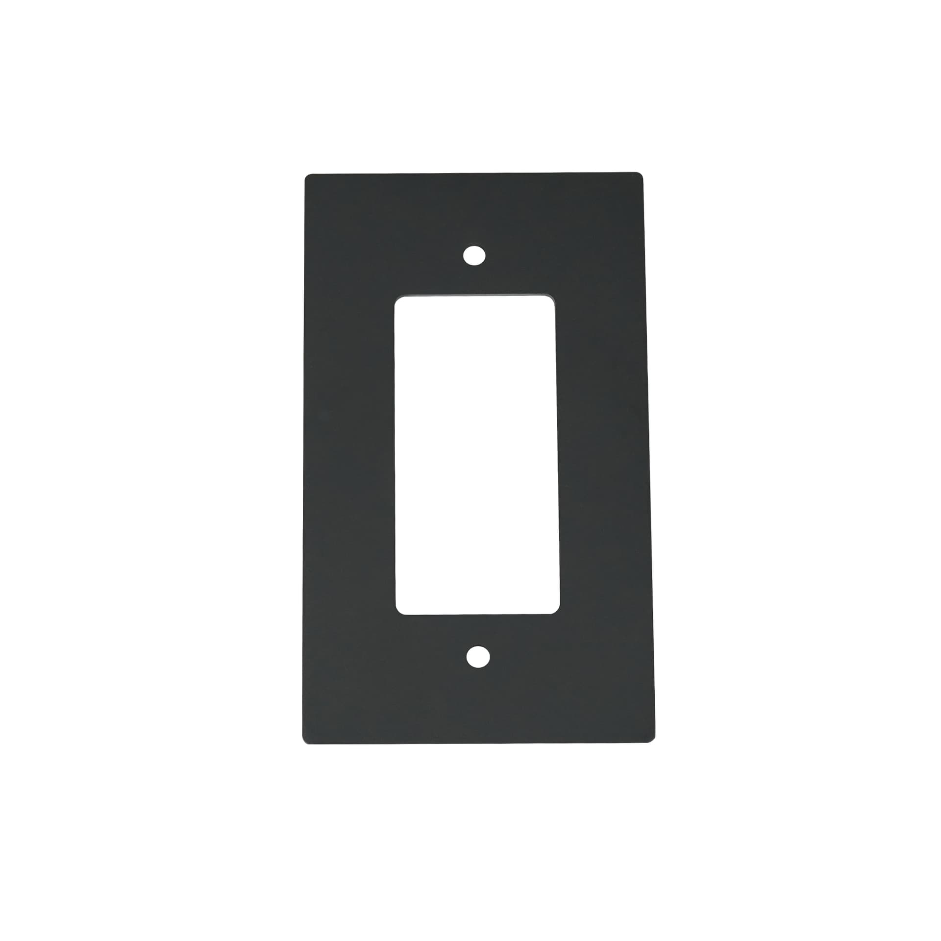 Single-Gang Blank Wall Plate, Night Black Finish
