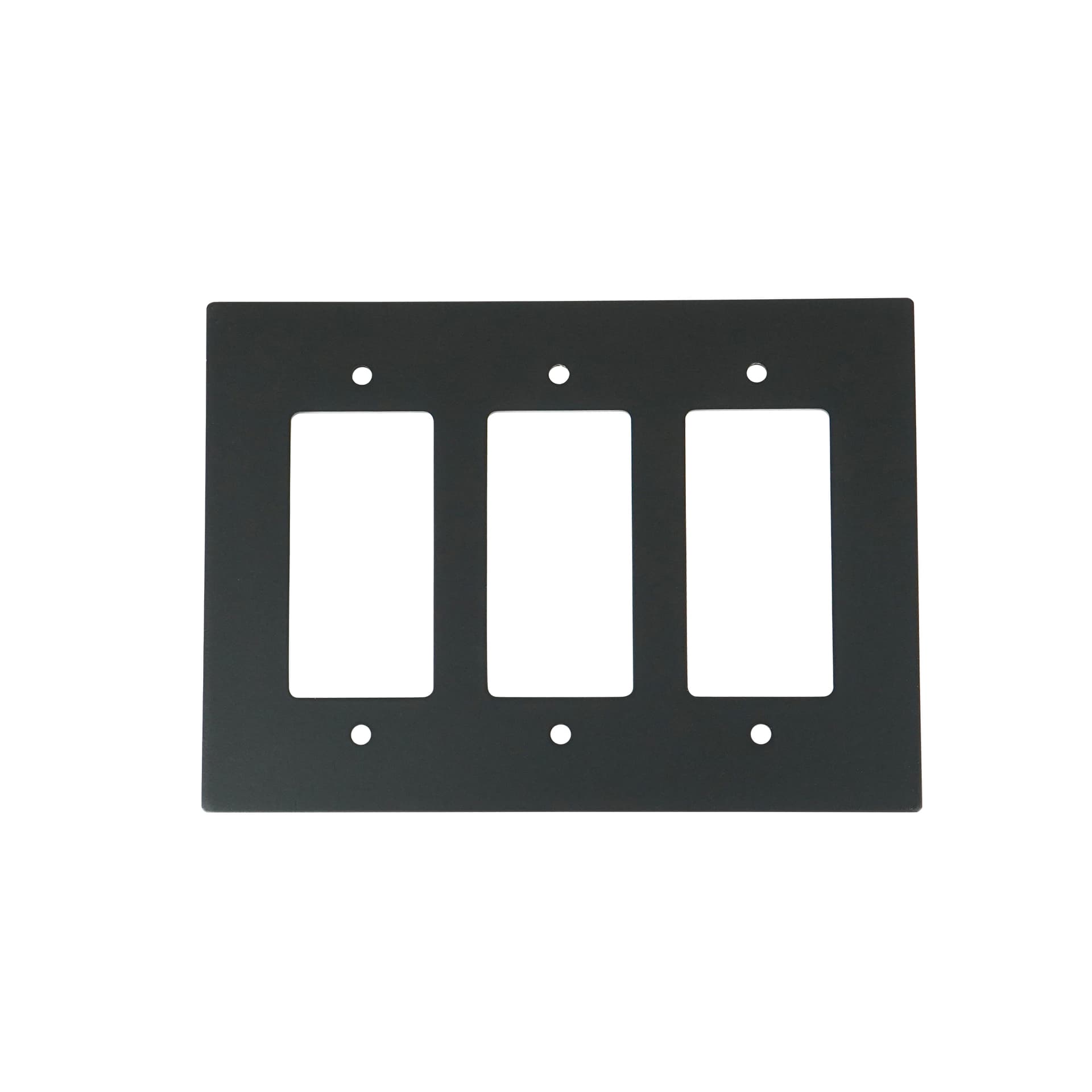 Three-Gang Night Black Decorator Wall Plate