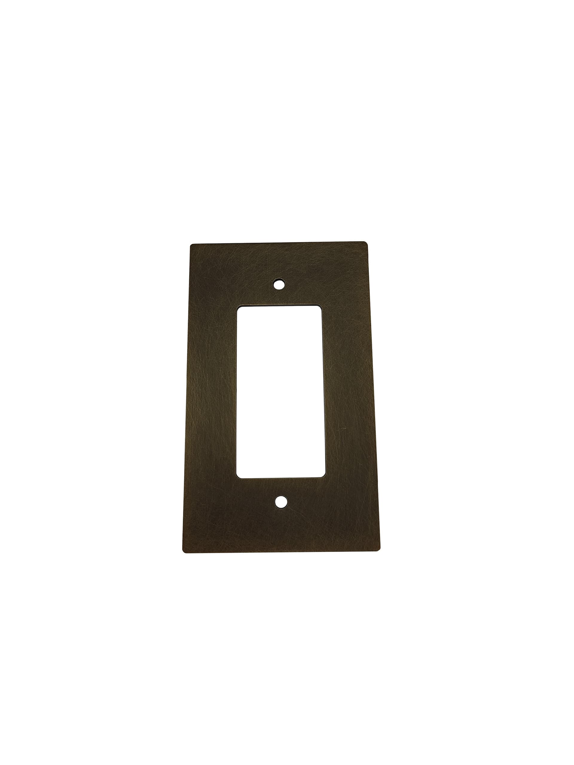 Single-Gang Wall Plate, Bronze with Patina Finish
