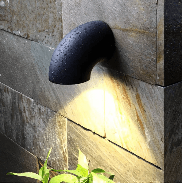LED Outdoor Wall Lamp, 7W, IP65 Aluminum Housing, 120-240V AC, Black Finish