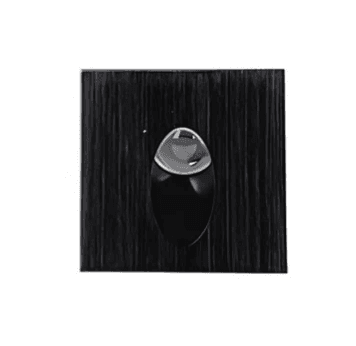 Square LED Step Light, 3 W, 100 lm, 3000 K, Black Aluminum Body, IP20