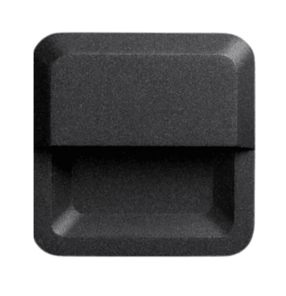 Rectangular LED Outdoor Step Light, 3W, 100 lm, 3000K, IP65 Black Aluminum