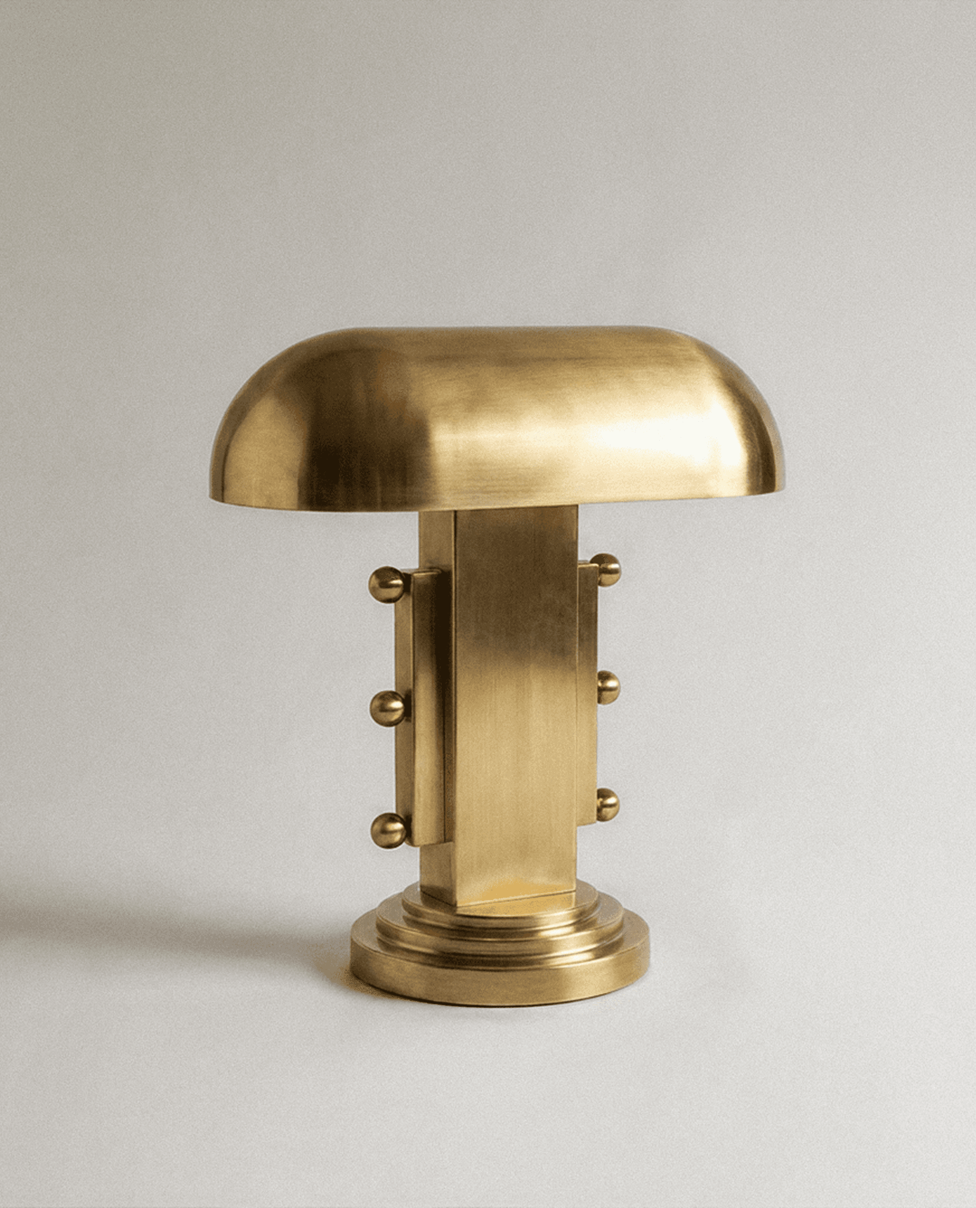 Evora Table Lamp Satin Brass Finish, Dimensions: 14.17Hx7Wx13.7L in, Material: Stainless Steel, Works with E26 Bulb, Bulb not included and could be smart when used with smart bulbs, IP20, UL Listed