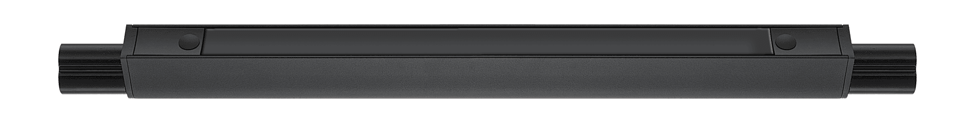 Magnetic Track with Cover, Black, 377 x 27 mm, Die-Cast Aluminum, DIY Linear Mount