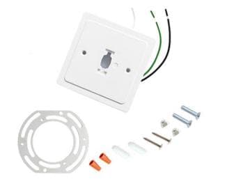 White Lamp Holder for 3-Wire H-Type Track Lighting Systems